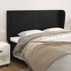 vidaXL Headboard with Ears Black 163 cm Faux Leather