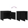 vidaXL Bedside Cabinets 2 pcs Black 45x34x44.5 cm Engineered Wood