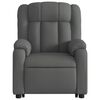 vidaXL Electric Stand up Recliner Chair Dark Grey Fabric