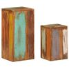 vidaXL Plant Stand | Set of 2 | Multicoloured | Solid Reclaimed Wood | Large