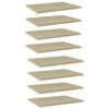 vidaXL Bookshelf Boards 8 pcs Sonoma Oak 40x30x1.5 cm Engineered Wood