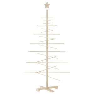 vidaXL Wooden Christmas Tree for Decoration 150 cm Solid Wood Pine