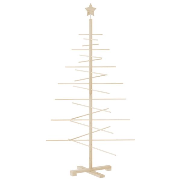 vidaXL Wooden Christmas Tree for Decoration 150 cm Solid Wood Pine
