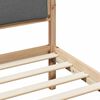 vidaXL Bed Frame with Headboard Dark Grey 150 x 200 cm Solid Pine Wood