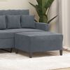 vidaXL Footstool Dark Grey 70x55x41 cm Velvet