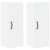 vidaXL Wall Cabinet LUCCA 2 pcs White 30 x 31 x 80 cm Engineered Wood