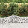 vidaXL Arched Gabion Baskets 14 pcs 200x50x40/60 cm Galvanised Iron