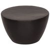 vidaXL Coffee Table Hammered Aluminium &Oslash; 50x30 cm Black
