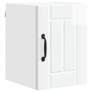 vidaXL Wall Cabinet LUCCA High Gloss White 30 x 31 x 40 cm
