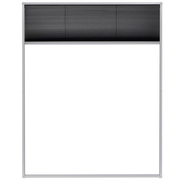 vidaXL Plisse Insect Screen for Windows Aluminium 80x100 cm