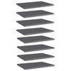 vidaXL Bookshelf Boards 8 pcs High Gloss Grey 40x30x1.5 cm Engineered Wood