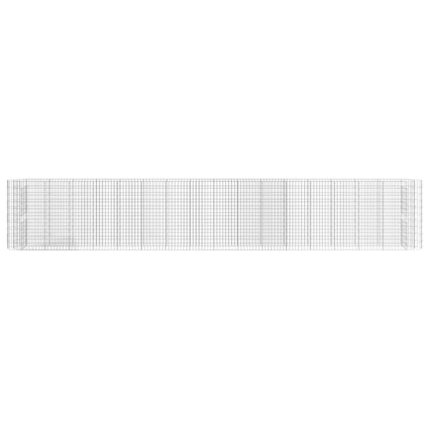 vidaXL Gabion Raised Bed Galvanised Iron 610x50x100 cm