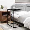 vidaXL Side Table Black 55x35x66 cm Engineered Wood