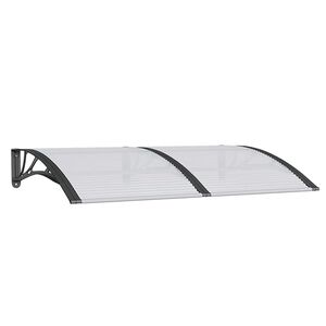 vidaXL Door Canopy Black 150x100 cm Polycarbonate