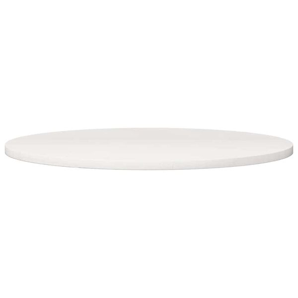 vidaXL Table Top White Ø90x2.5 cm Solid Wood Pine