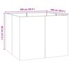 vidaXL Planter Anthracite 100x100x80 cm Steel