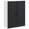 vidaXL Wall Cabinet LUCCA Black 80 x 31 x 100 cm Engineered Wood