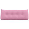 vidaXL Back Pillow Pink 120 x 24 x 50 cm Fabric