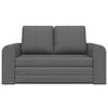 vidaXL Sofa Bed 60cm Dark Grey Fabric