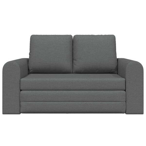 vidaXL Sofa Bed 60cm Dark Grey Fabric