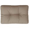 vidaXL Pallet Cushion Taupe 50x40x12 cm Fabric