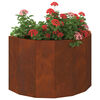 vidaXL Planter Rusty 60 x 30 x 35 cm Weathering Steel