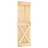 vidaXL Sliding Door NARVIK Natural and Black 70 x 210 cm (152.5 cm)