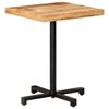 vidaXL Bistro Table Square 60x60x75 cm Rough Mango Wood