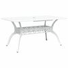 vidaXL Garden Dining Set 5 pcs White Aluminium