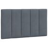 vidaXL Bed Frame without Mattress "Hanko" Dark Grey 90x190 cm Velvet