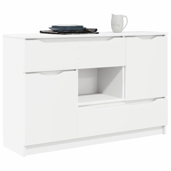 vidaXL Sideboard with Drawer White 100 x 30 x 65.6 Engineered Wood