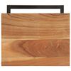 vidaXL Side Tables 2 pcs 31.5x24.5x64.5 Solid Acacia Wood