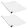 vidaXL Self-adhesive Furniture Films 2 pcs White 500x90 cm PVC