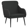 vidaXL Armchair Black 63x76x80 cm Faux Leather