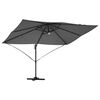 vidaXL Umbrella Anthracite 351 x 250 x 253 cm Polyester and Aluminium