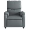 vidaXL Massage Recliner Chair Grey Faux Leather