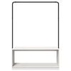 vidaXL Clothes Rack with Storage White and Black 113 x 40 x 157.5 cm