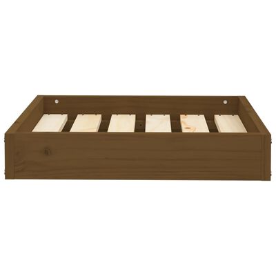 vidaXL Dog Bed Honey Brown 51.5x44x9 cm Solid Wood Pine