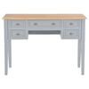 vidaXL Writing Desk Grey 109.5x45x77.5 cm Wood
