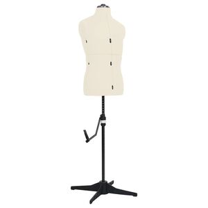 vidaXL Dress Form | Cream and Black | Polyester, ABS | Size 37-45