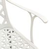 vidaXL Garden Chairs 4 pcs Cast Aluminium White