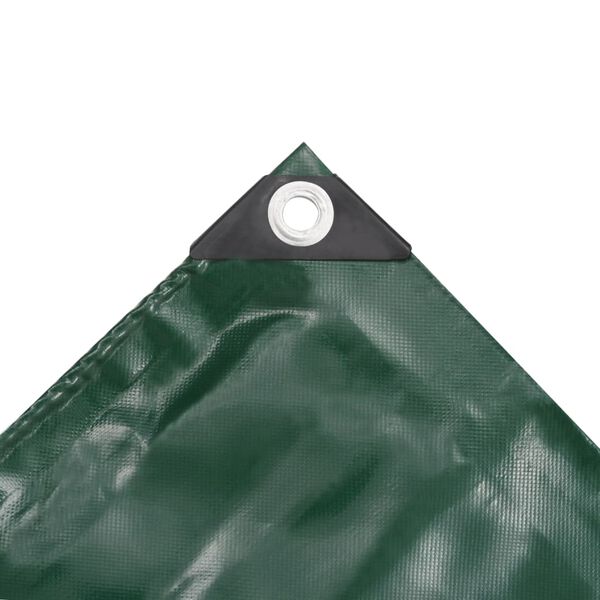 vidaXL Tarpaulin 650 g/m² 4x4 m Green