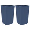 vidaXL Garden Planters 2 pcs Blue Grey 32.5x32.5x57 cm PP