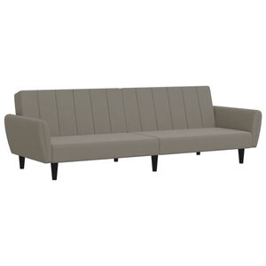 vidaXL 2-Seater Sofa Bed Black Velvet