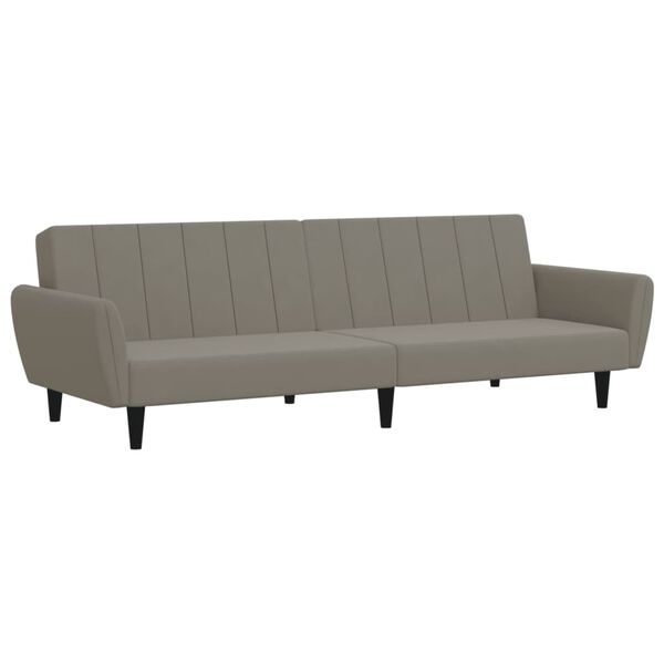 vidaXL 2-Seater Sofa Bed Black Velvet