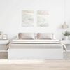 vidaXL Bed Frame without Mattress White 180x200 cm Super King Super King Size
