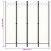 vidaXL 4-Panel Room Divider White 160x180 cm