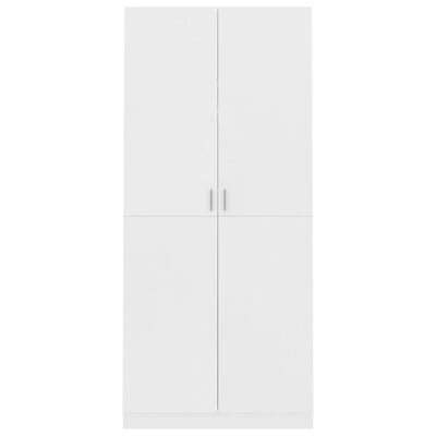 vidaXL Wardrobe White 90x52x200 cm Engineered Wood
