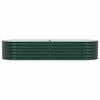 vidaXL Garden Raised Bed Green 240 x 80 x 44 cm Steel