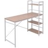 vidaXL Desk | Oak | Engineered wood with melamine coating, Metal | Large | Desk